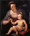 Cornelis Cornelisz Van Haarlem Madonna and Child painting